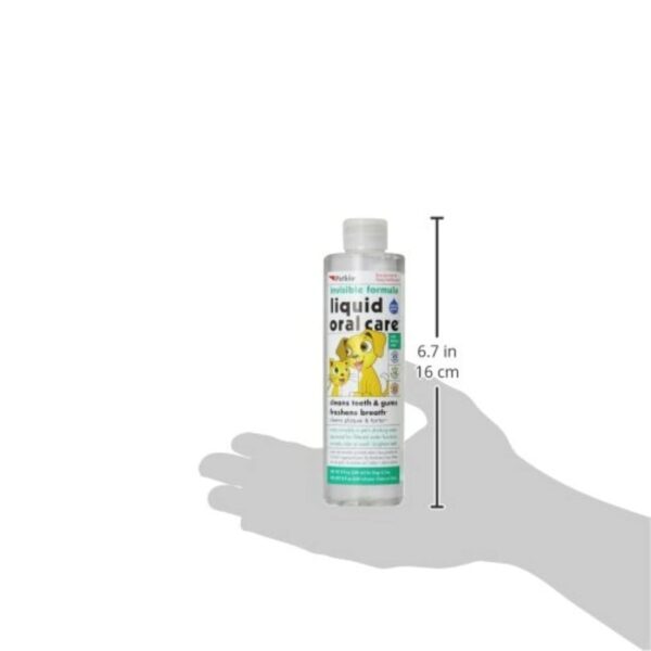 Petkin Pet Liquid Oral Care Invisible Formula Oral Care for Dogs, Easy-to-Use, Removes Plaque and Tartar Also Freshen Up Breath, Keep Your Pet Mouth Clean and Fresh, Tastes Great 240 ml