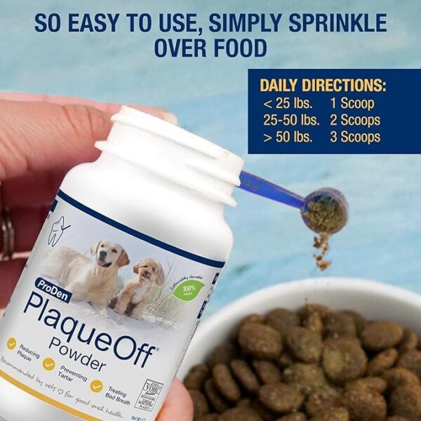 ProDen PlaqueOff Powder Supports Normal, Healthy Teeth, Gums, and Breath Odour in Dogs & Cats 20 gm