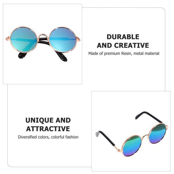 Petlicious & More Punch Face Cats/Small Puppies/Kittens Sunglasses Retro Shape Goggles Muliti Color (Pack of One, Color May Vary)