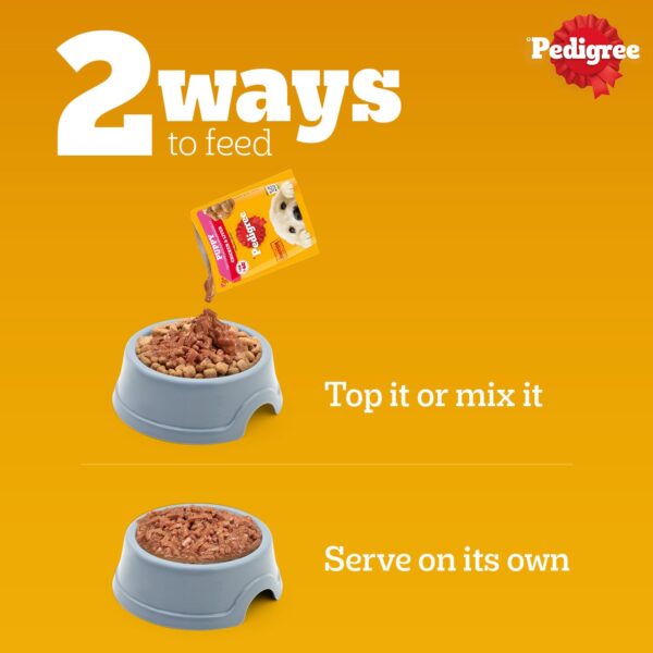 Pedigree Puppy Wet Dog Food, Chicken in Gravy with Vegetables, 15 Pouches (15 x 70g)