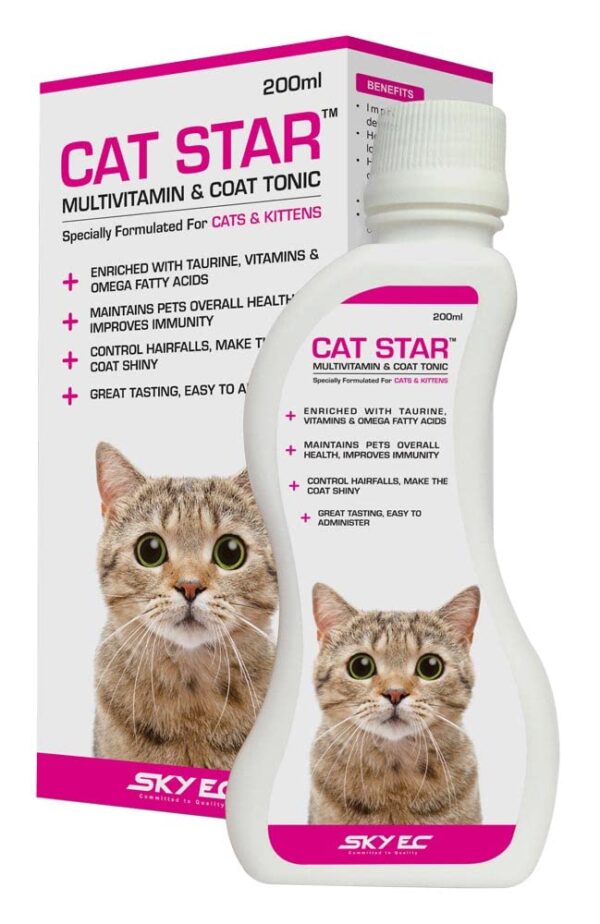 Sky Ec Cat Star Multivitamin Syrup for Cats - 100 Ml by Jolly and Cutie Pets by Fifozone
