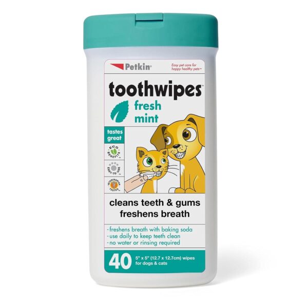 Petkin Tooth-Wipes Tooth and Gum Cleanser