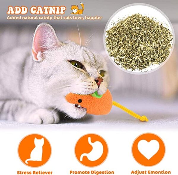 RvPaws Mouse Toy – 6 Pieces Cats Mouse Plush Cat Toys Realistic Cute Kitten Mice Filled Polyfill Rat for Cat