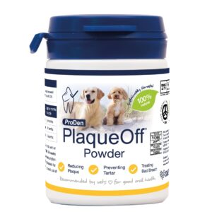 ProDen PlaqueOff Powder Supports Normal, Healthy Teeth, Gums, and Breath Odour in Dogs & Cats 20 gm