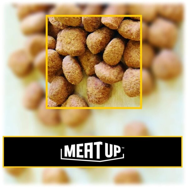 Meat Up Dry Adult Dog Food, Chicken Flavour, 3 KG (Buy 1 Get 1 Free)