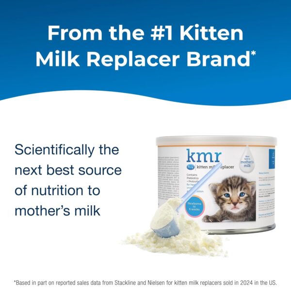 Pet-Ag KMR Kitten Milk Replacer Powder – 6 oz – Powdered Kitten Formula with Prebiotics, Probiotics & Vitamins for Kittens Newborn to Six Weeks Old – Easy to Digest