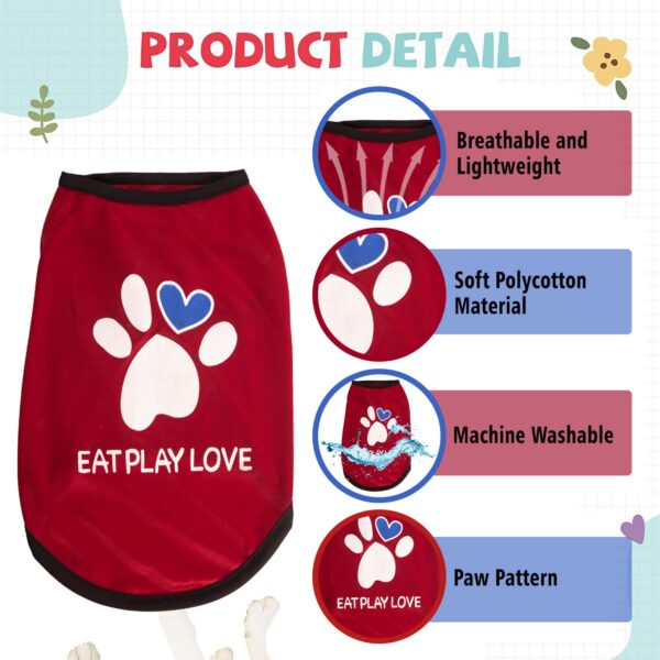 Pet Shirts Pet Printed Clothes with Funny Letters Summer Pet T Shirts Cool Puppy Shirts Breathable Pet Outfit Soft Pet Sweatshirt for Pets (Blue, 16 INCH)
