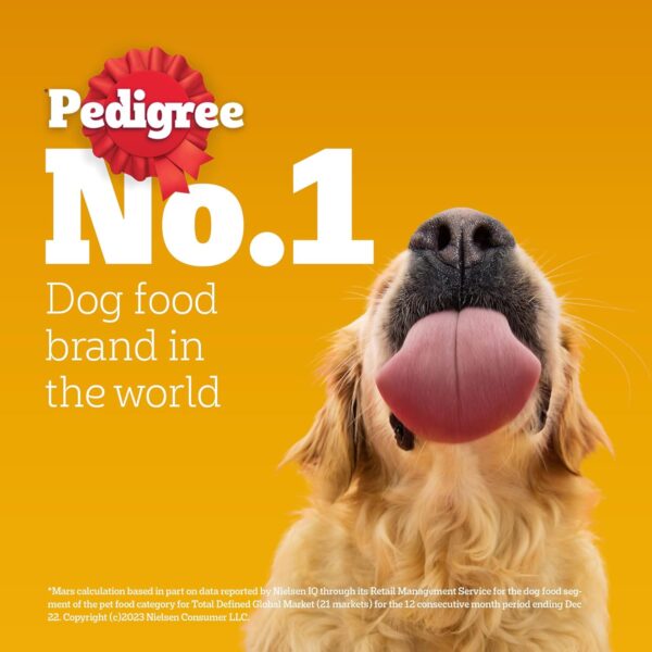 Pedigree Dry Food for Adult Dogs, Meat & Rice Flavour, 3kg Pack