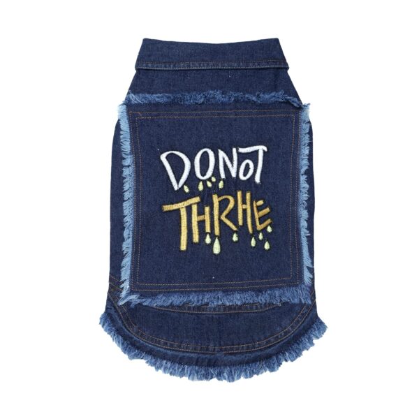 Pet Jeans Jacket Cool Blue Denim Coat Pet Cats Lapel Vest Classic Puppy, Pet Denim Jacket Breathable Pet Clothes, Soft and Cool Summer Clothes for Dogs Cats (Blue, 12 Inch)