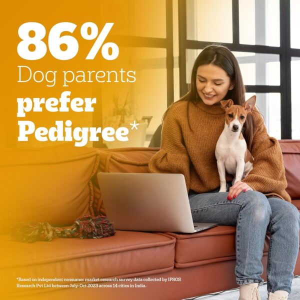 Pedigree Puppy Dry Dog Food, Chicken & Milk, 3kg Pack