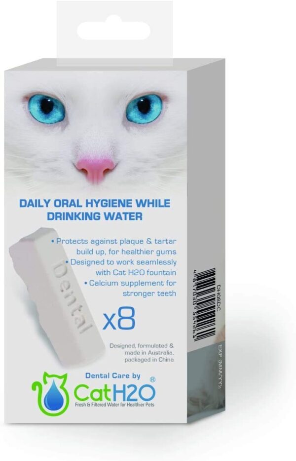 Goofy Tails Dog H2O Dental Care Tab for Oral Hygiene | for Water Fountain Filter(8 Tabs)