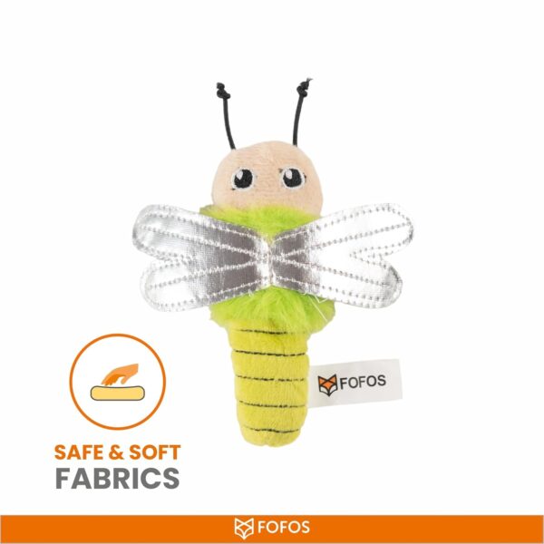 BarkButler x Fofos Dragonfly Cat Toy – Premium US Grade Catnip for Cats and Kittens, Textured Toys for Cats, Interactive Cat Accessories with Soft Fabrics & Yarns – Perfect as Kitten Toys, Cat Toys.