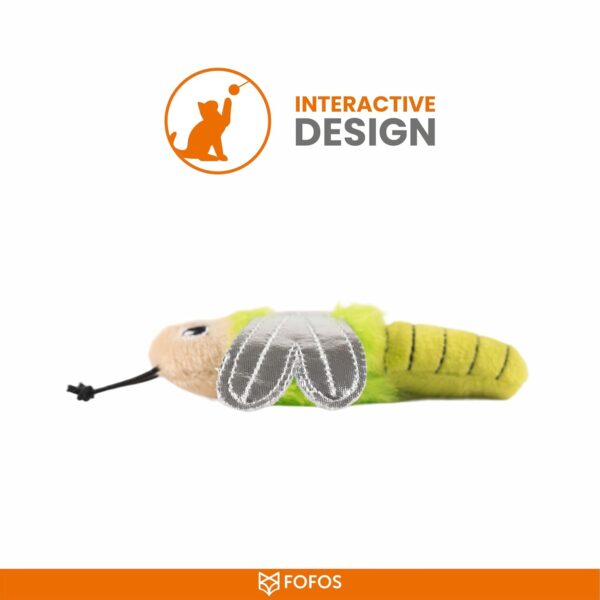 BarkButler x Fofos Dragonfly Cat Toy – Premium US Grade Catnip for Cats and Kittens, Textured Toys for Cats, Interactive Cat Accessories with Soft Fabrics & Yarns – Perfect as Kitten Toys, Cat Toys.