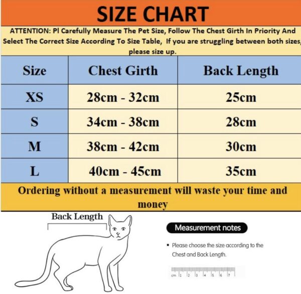 KUTKUT cotton Kitten Recovery Suit for Abdominal Wounds & Skin Diseases,Breathable Surgical Recovery Shirt After E-Collar Alternative for Small Kitten(SIZE:XS, Chest:28-32cm, 1 count)