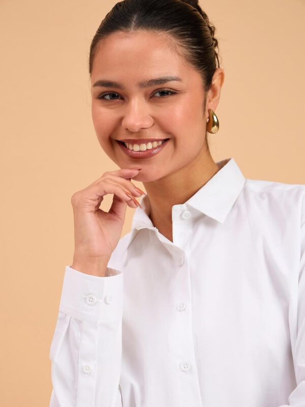 barcino Black Poplin Oversized Shirt