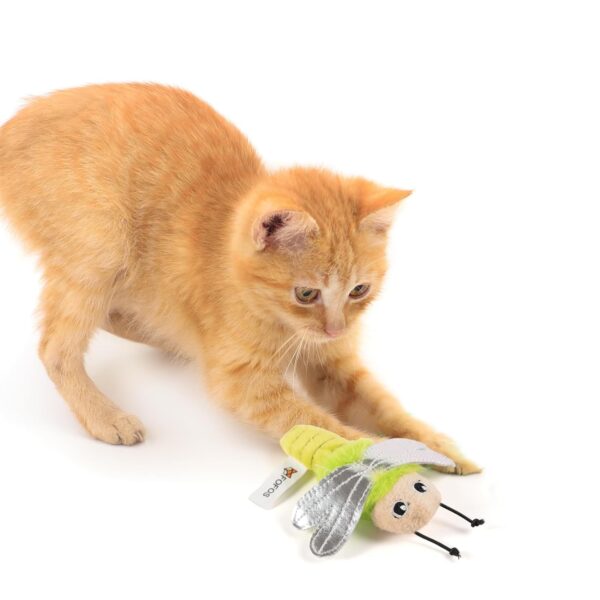 BarkButler x Fofos Dragonfly Cat Toy – Premium US Grade Catnip for Cats and Kittens, Textured Toys for Cats, Interactive Cat Accessories with Soft Fabrics & Yarns – Perfect as Kitten Toys, Cat Toys.