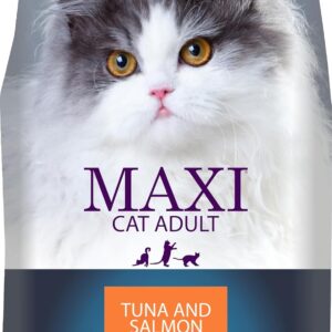 Maxi Tuna & Salmon Dry Cat Food 1.2Kg,Adult