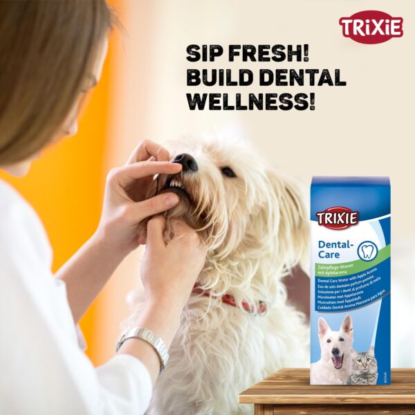 Trixie Apple Flavoured Water Additive Dental Care Liquid for Dogs and Cats, 300 ml