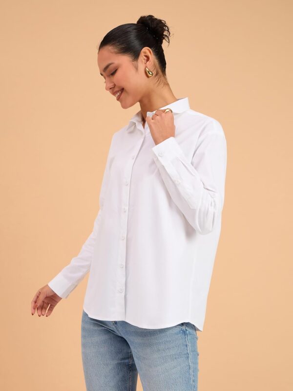 barcino Black Poplin Oversized Shirt