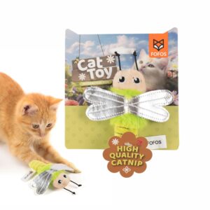 BarkButler x Fofos Dragonfly Cat Toy - Premium US Grade Catnip for Cats and Kittens, Textured Toys for Cats, Interactive Cat Accessories with Soft Fabrics & Yarns - Perfect as Kitten Toys, Cat Toys.
