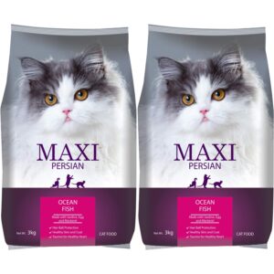 Maxi Persian Adult(+1 year) Dry Cat Food, Ocean Fish, 3kg (BUY 1 GET 1 FREE)