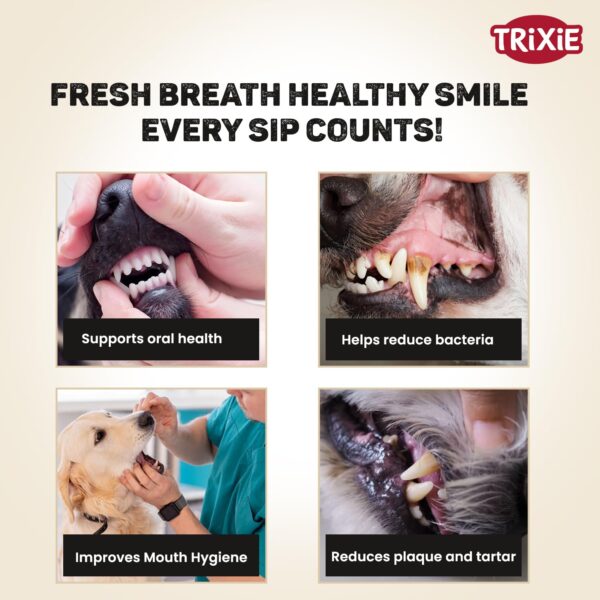 Trixie Apple Flavoured Water Additive Dental Care Liquid for Dogs and Cats, 300 ml