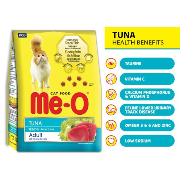 Me-O Adult Dry Cat Food Tuna Flavour 3 Kg