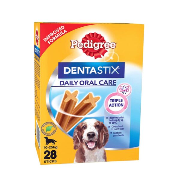 Pedigree Dentastix Dog Treat Oral Care For Adult Medium Breed 10 25 Kg 28 Sticks 720g Monthly Pack Chicken - Image 2