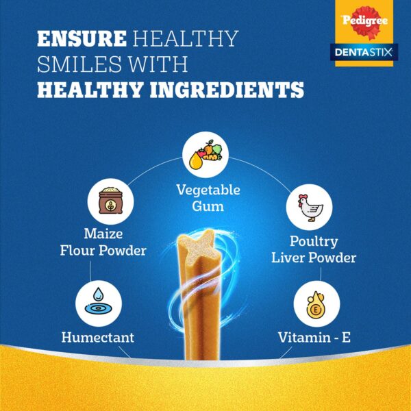 Pedigree Dentastix Dog Treat Oral Care For Adult Medium Breed 10 25 Kg 28 Sticks 720g Monthly Pack Chicken - Image 6