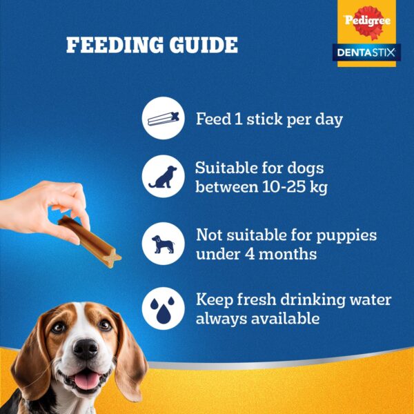 Pedigree Dentastix Dog Treat Oral Care For Adult Medium Breed 10 25 Kg 28 Sticks 720g Monthly Pack Chicken - Image 7