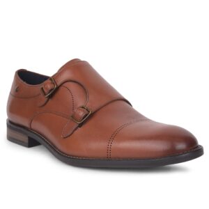 Hush Puppies Mens Bryson Brouge Monk Loafer