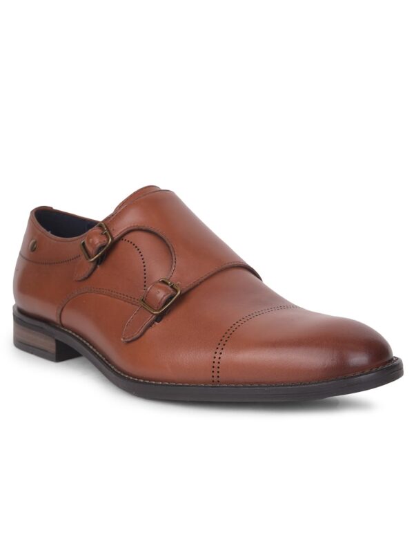 Hush Puppies Mens Bryson Brouge Monk Loafer