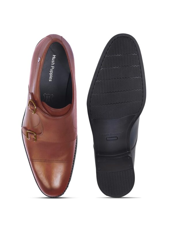 Hush Puppies Mens Bryson Brouge Monk Loafer
