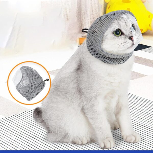 CLUB BOLLYWOOD Cat Mouth Muzzle Lightweight Easy to Put on and Take Off Cat Hood S|Pet Supplies | Dog Supplies |Sungles & Goggles|1 Pet Cat Eye Mask