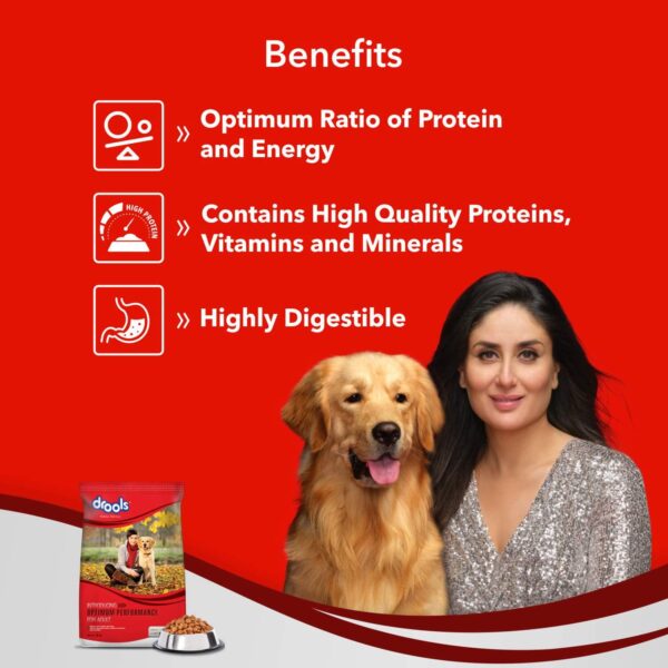 Drools Optimum Performance Adult Dry Dog Food, Chicken Flavour, 20 KG