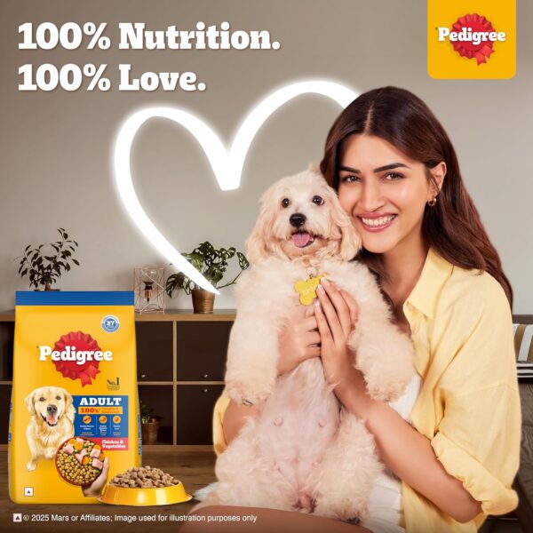 Pedigree Adult Dry Dog Food, Chicken & Vegetables, 20kg Pack