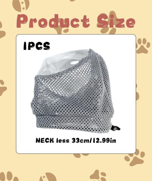 Cat Face Cover, Anti Bite Cat Mask for Grooming, Breathable Mesh Cat Helmet for Active Cats, Adjustable Cat Mouth Mask for Fine and Style, Fits Cats Under 7.5kg