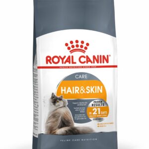 Royal Canin Skin & Hair Care for Adult Cats, 400 Grams, Dry Food with Added Amino Acids, Vitamins, and Omega 3 and 6, Supports Healthy Skin and Shiny Coat, Proven Results in 21 Days